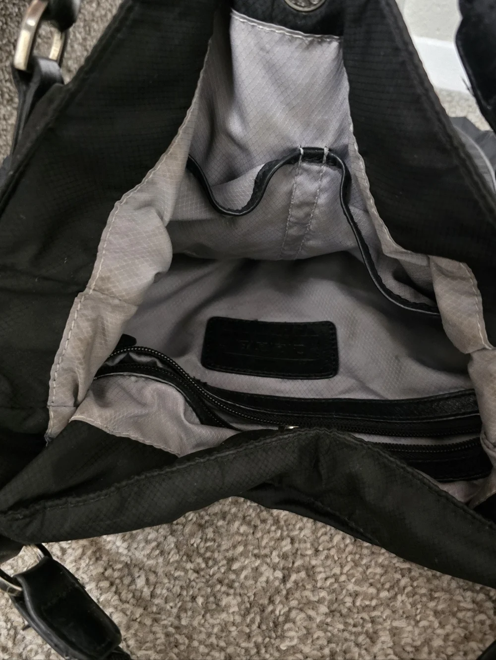 L.a.m.b. Black Nylon Tote Y2k - Picture 10 of 12